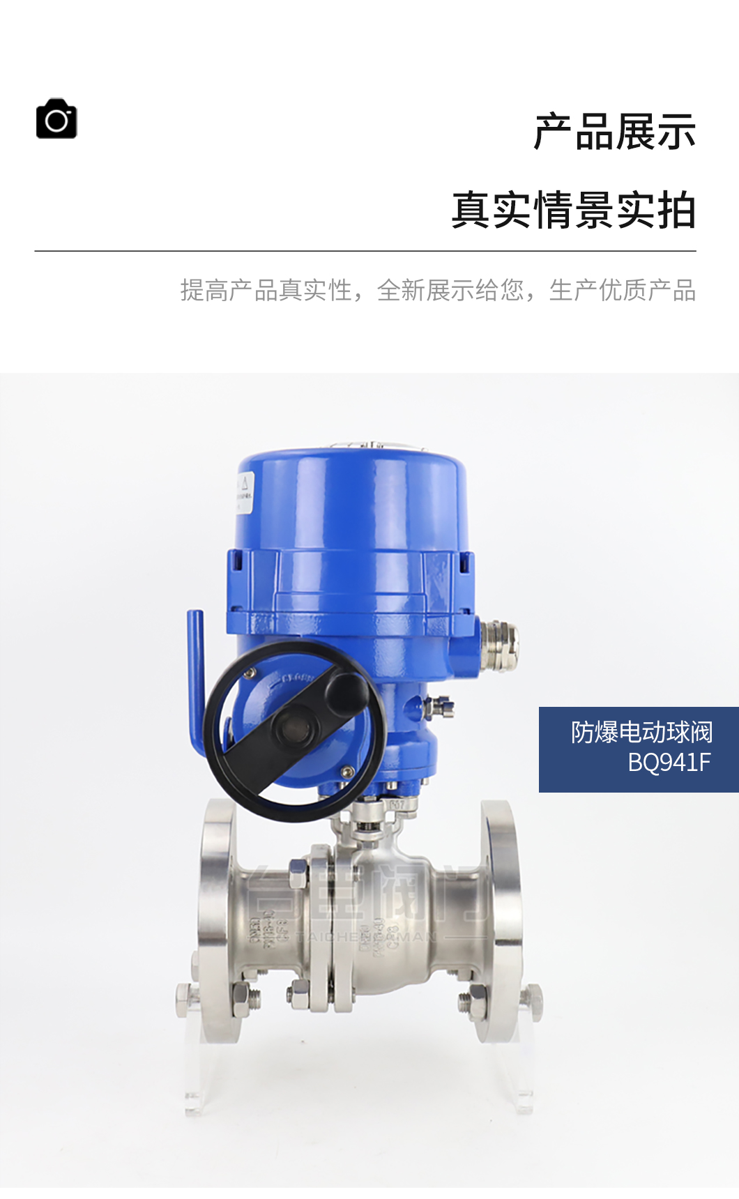 BQ941F防爆電動(dòng)球閥實(shí)拍圖